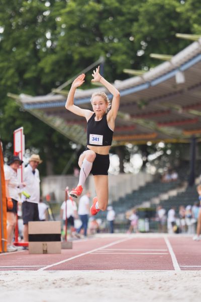 Fenja Klaus (TSV Asendorf) am 03.07.2022 waehrend den NLV+BLV Leichtathletik-Landesmeisterschaften im Jahnstadion in Goettingen (Tag 1)